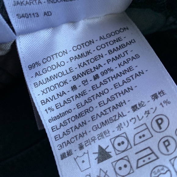 NWT LEVI’S 501 Original Cropped Jeans 24x26 Black Scalloped Hem - Picture 13 of 13